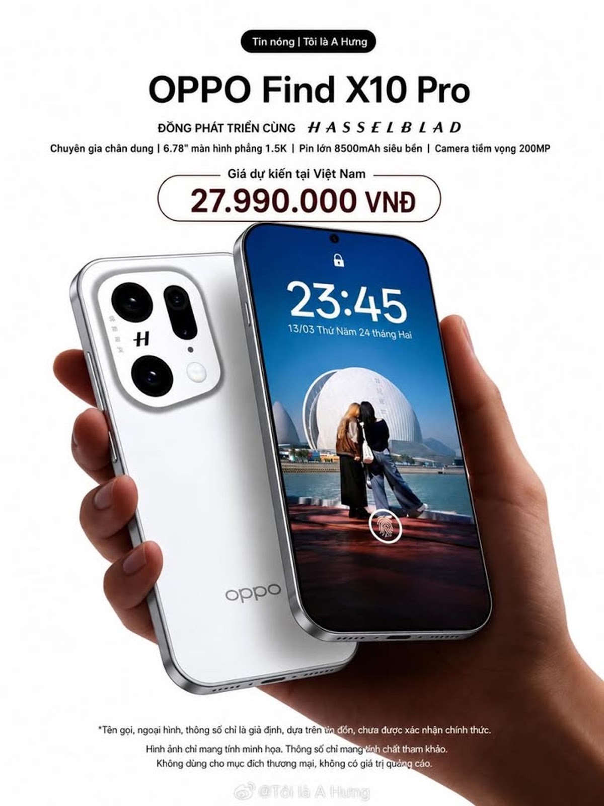 🔥 OPPO Find X10 Pro lộ diện với thiết kế “lai iPhone” nhưng pin tới 8500mAh khiến cộng đồng Android tranh cãi dữ dội #OPPOFindX1...