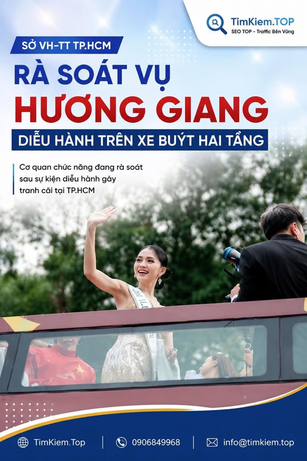 Sở VH-TT TP.HCM Rà Soát Vụ Hương Giang Diễu Hành Xe Buýt Hai Tầng Gây Tranh Cãi