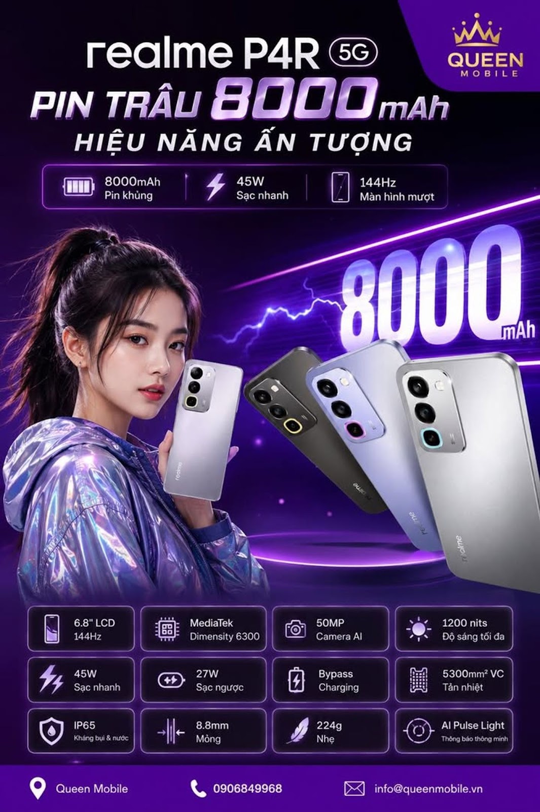 realme P4R 5G Sắp Ra Mắt Với Pin 8.000mAh, Liệu Đây Có Phải Là Cơn Ác Mộng Mới Của Samsung Galaxy M16 Và Redmi 14C 5G?