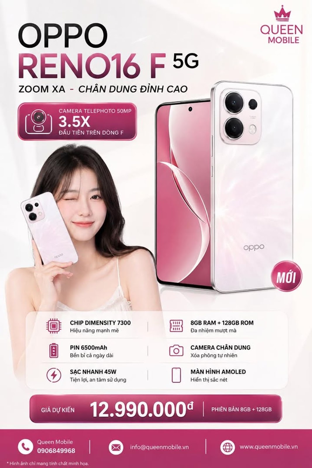 OPPO Reno16 F 5G Lộ Diện Tại Indonesia, Lần Đầu Tiên Dòng Reno F Có Camera Telephoto 3.5x