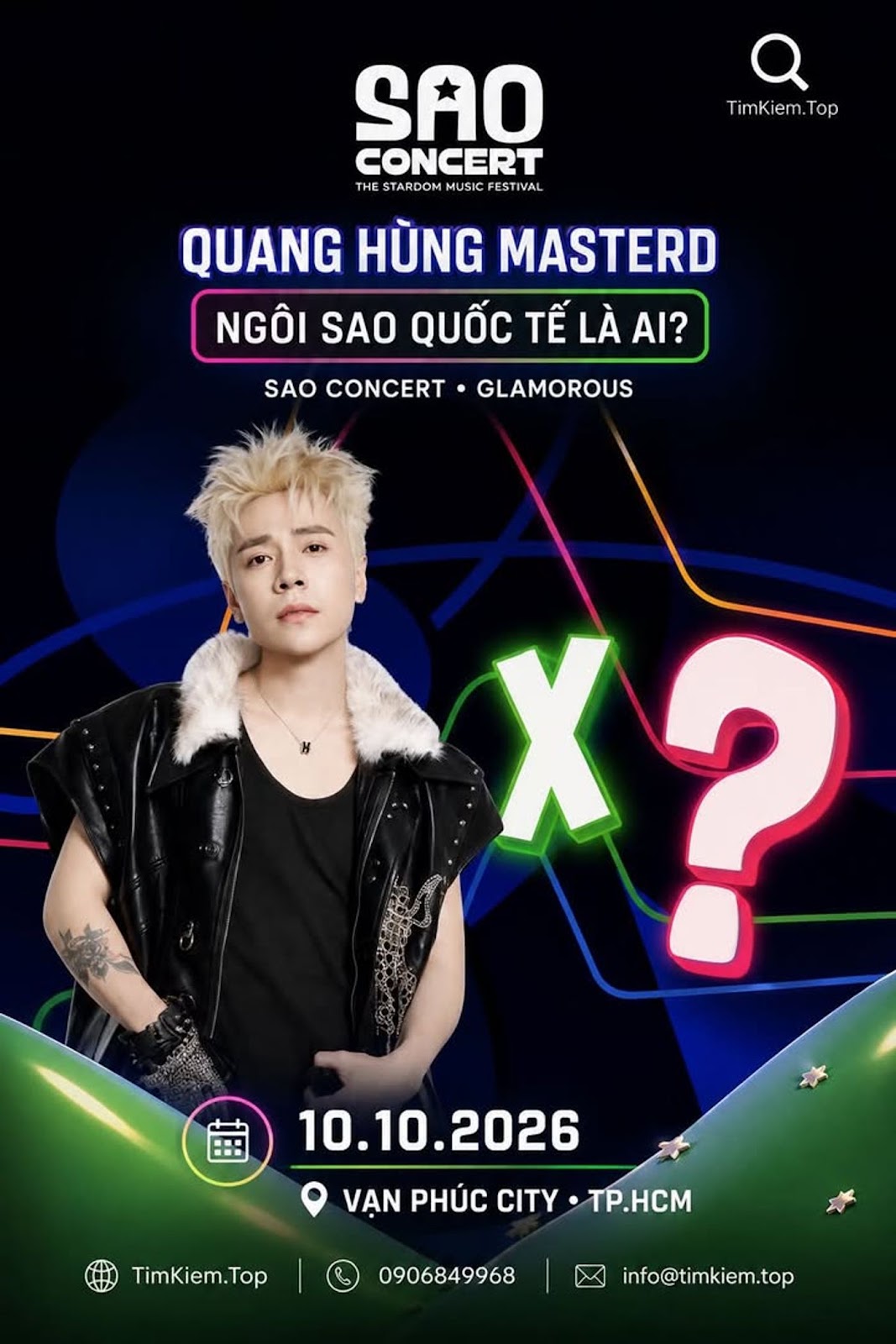 Quang Hùng MasterD xác nhận góp mặt tại SAO Concert, ngôi sao quốc tế vẫn là ẩn số #QuangHùngMasterD #SAOConcert #TheStardomMusicFestival #Glamorous #ISECommunications #NhạcViệt #ĐạiNhạcHội #VạnPhúcCity #TPHCM
