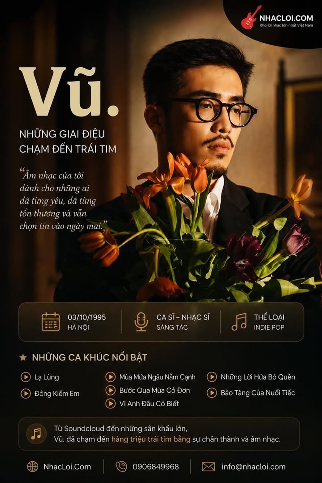 VŨ. – TỪ CHÀNG TRAI INDIE ÂM THẦM ĐẾN GIỌNG HÁT KHIẾN HÀNG TRIỆU NGƯỜI TRẺ THỔN THỨC
