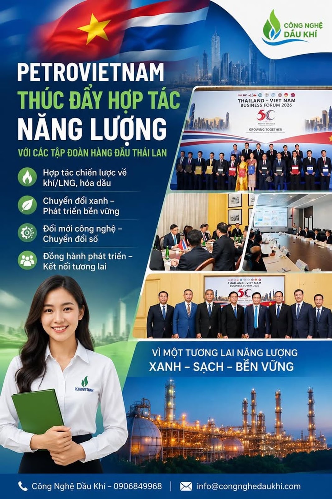 PETROVIETNAM MỞ RỘNG HỢP TÁC NĂNG LƯỢNG VỚI THÁI LAN, CƠ HỘI VÀNG HAY BƯỚC NGOẶT CHIẾN LƯỢC CHO AN NINH NĂNG LƯỢNG VIỆT NAM?