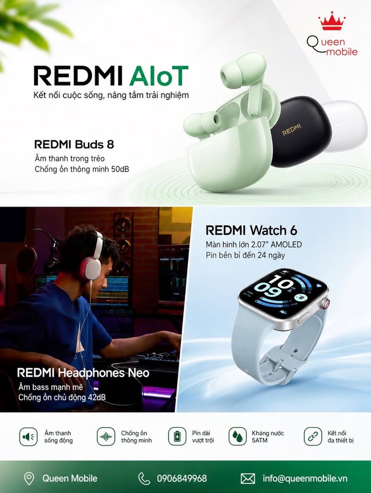 🔥 Xiaomi mở rộng hệ sinh thái AIoT tại Việt Nam với REDMI Watch 6, REDMI Headphones Neo và REDMI Buds 8 #Xiaomi #Redmi...