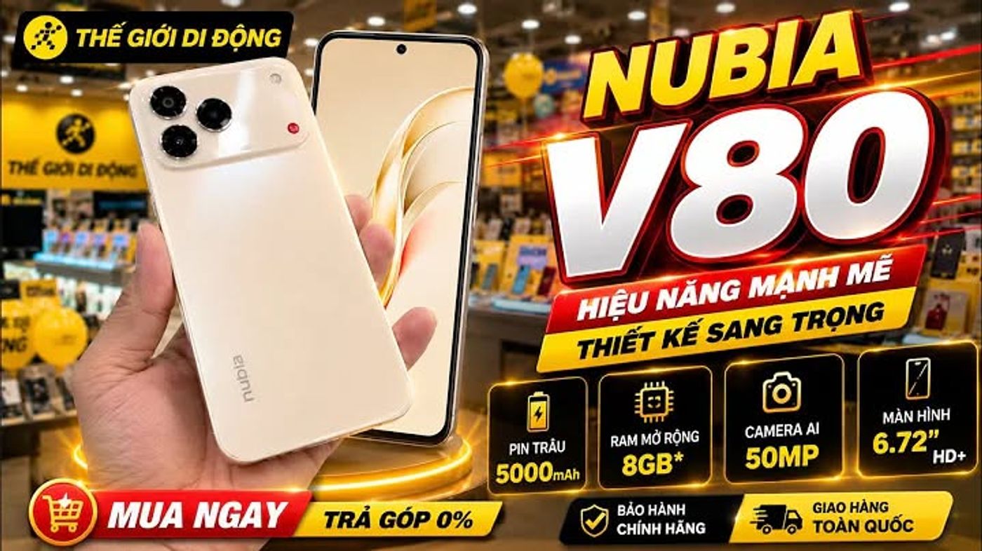 NUBIA V80 Tại THẾ GIỚI DI ĐỘNG, via YouTube Video Feed https://timkiem.click/watch.php?hl=US&v=5SKcxd6SDI4
