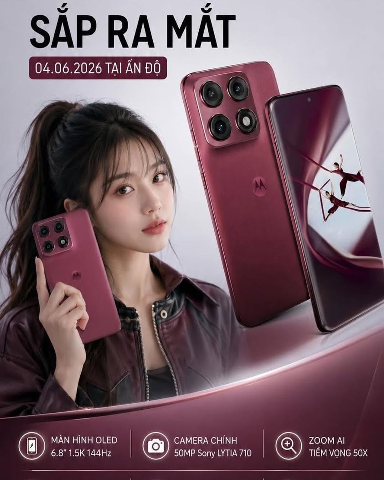 🔥 Motorola Edge 70 Pro+ lộ cấu hình “đè nặng” phân khúc flagship Android 2026 với pin 6500mAh và zoom AI 50x 😲 #Motoro...