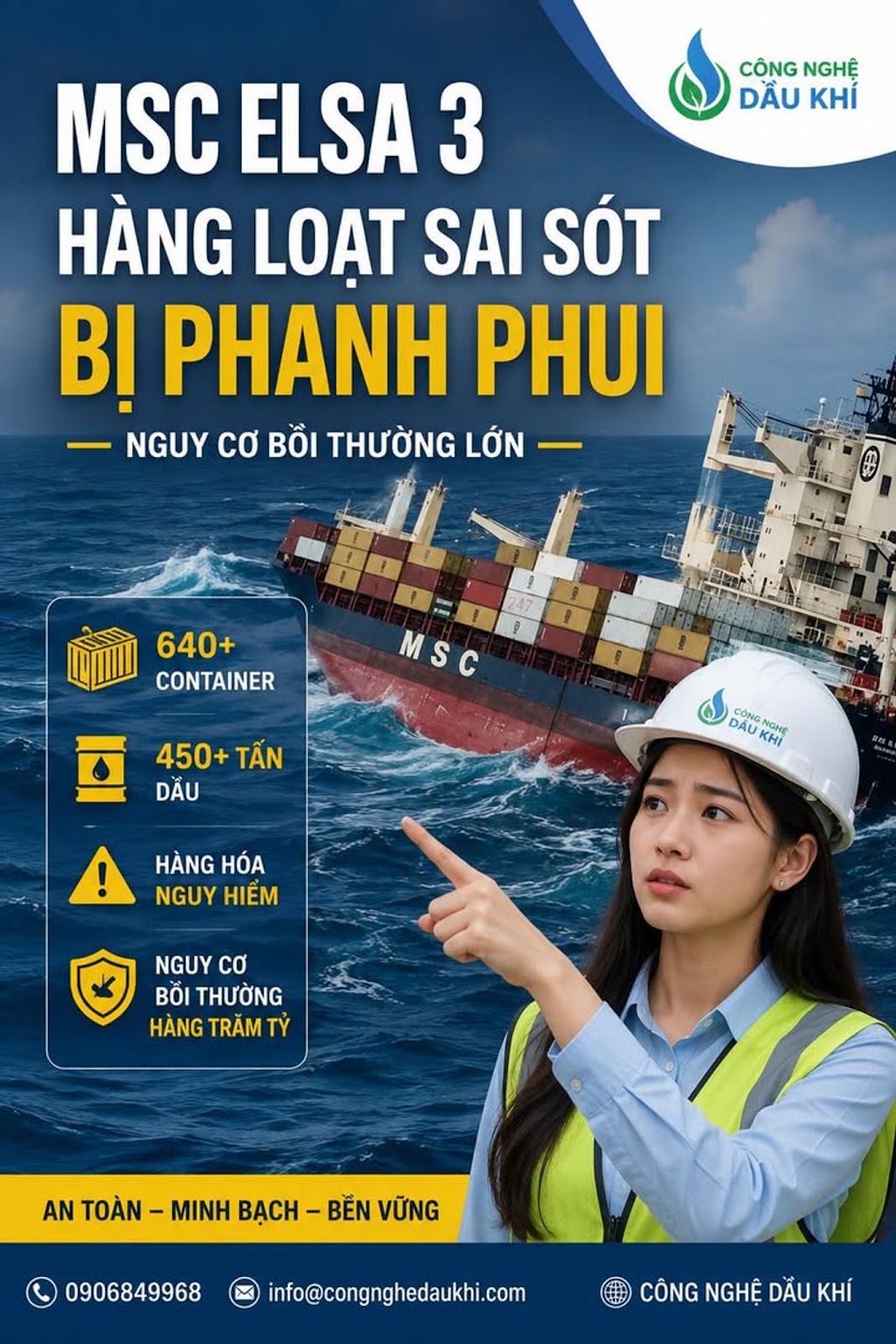 MSC ELSA 3 – Hàng Loạt Sai Sót Bị Phanh Phui, Nguy Cơ Bồi Thường Và Tranh Chấp Hàng Hải Hàng Trăm Tỷ Đồng