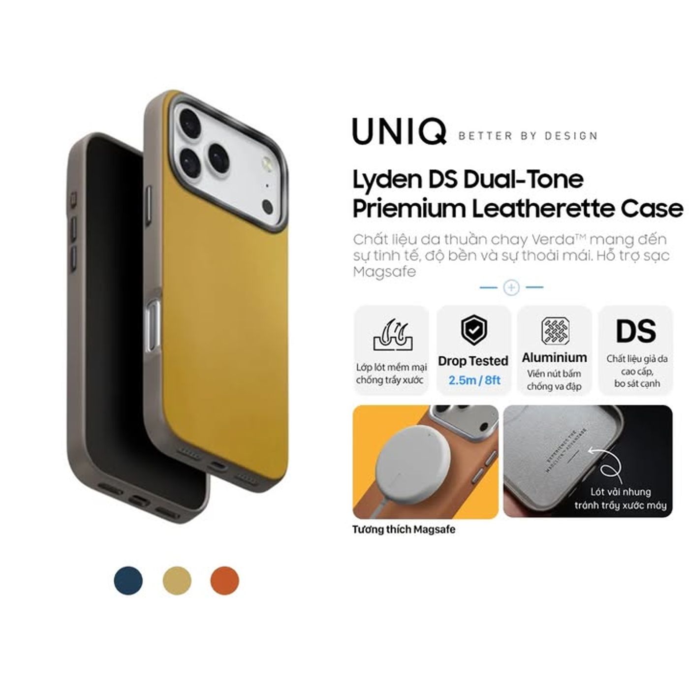  HOT DEAL SẢN PHẨM MỚI: Ốp lưng UNIQ Hybrid Magclick Charging cho iPhone 17 Prom...