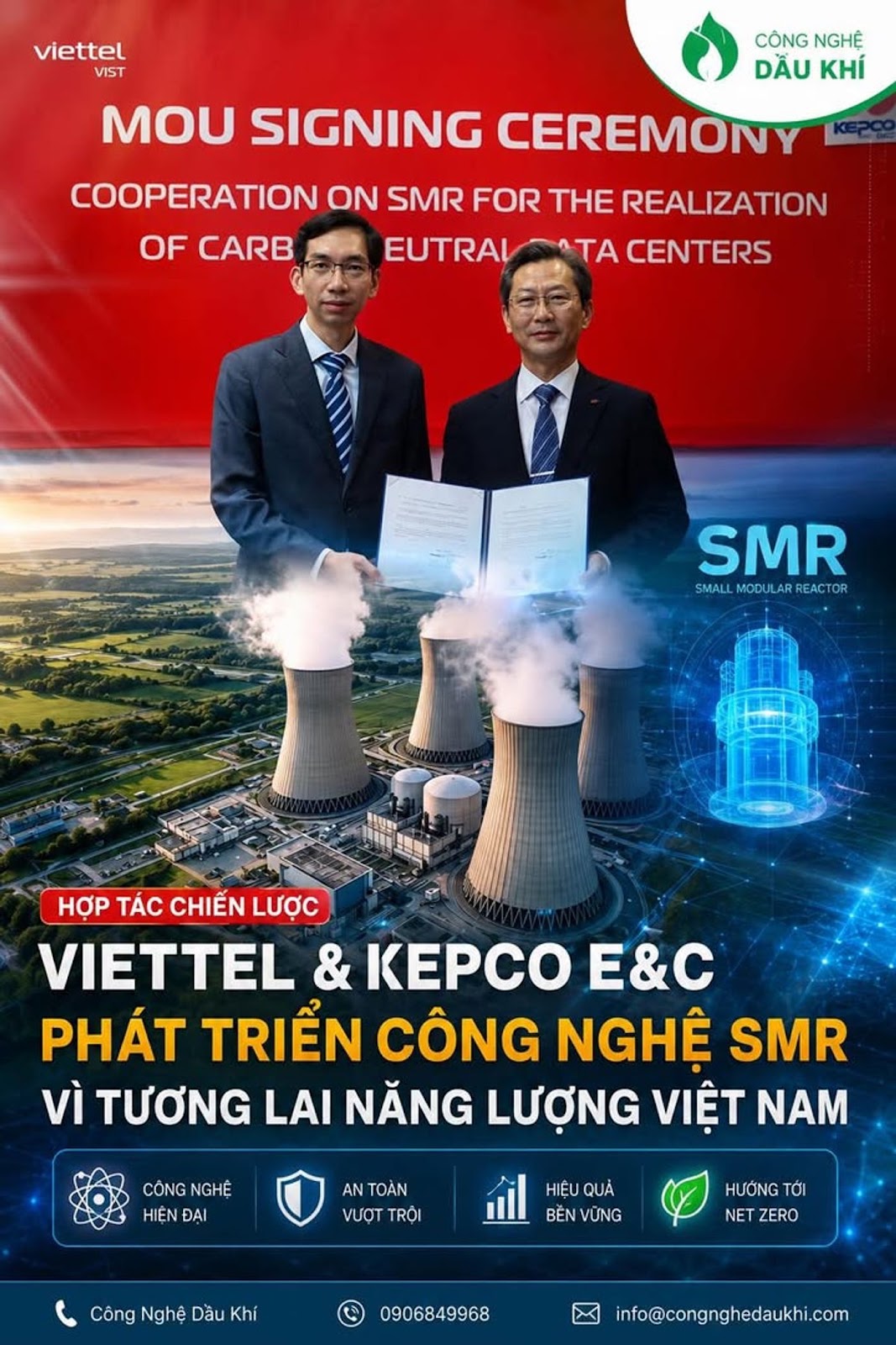 TẬP ĐOÀN HÀN QUỐC BẮT TAY VIETTEL NGHIÊN CỨU SMR, ĐIỆN HẠT NHÂN NINH THUẬN 2 ĐANG TĂNG TỐC?