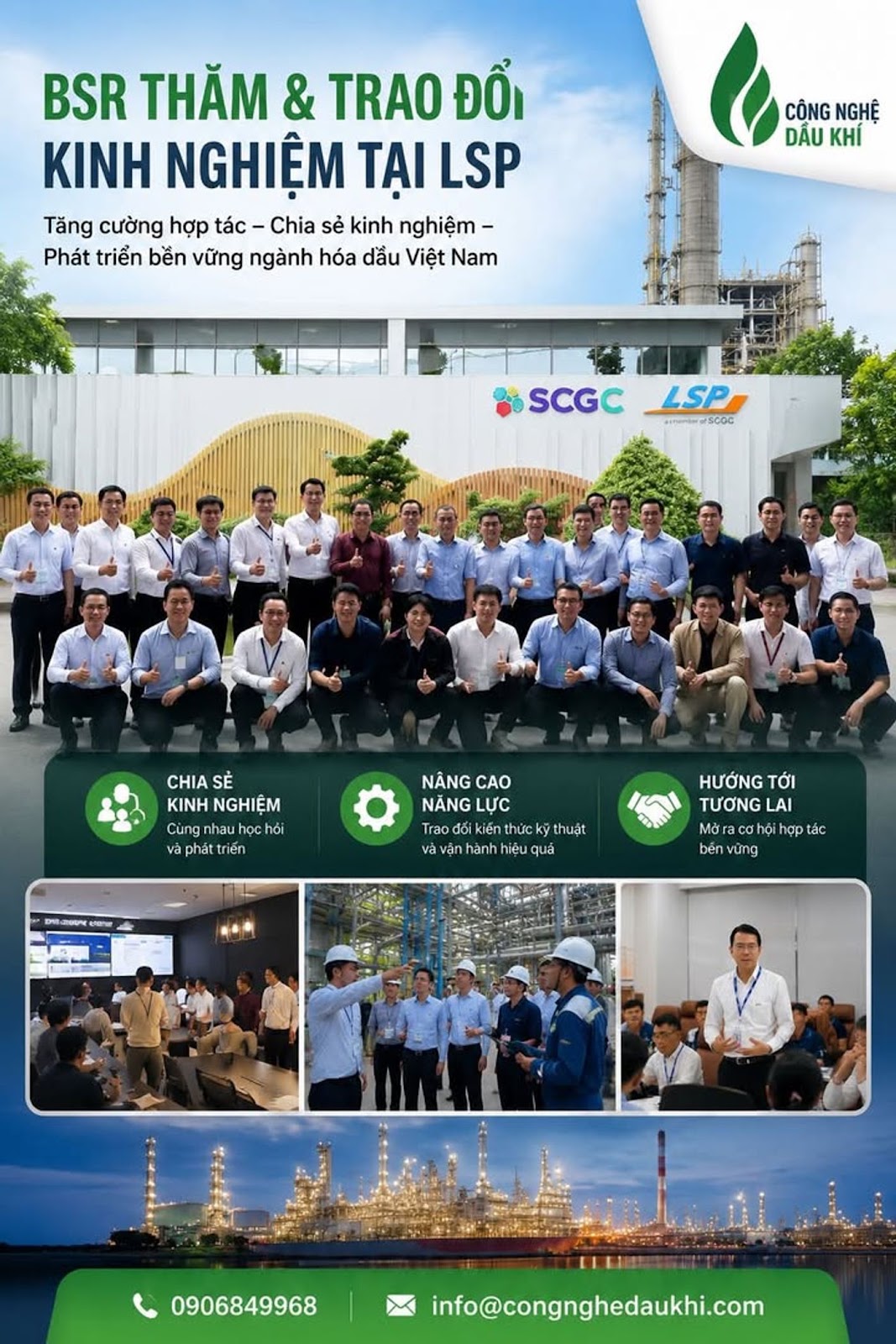 BSR thăm Hóa dầu Long Sơn, tăng cường trao đổi kinh nghiệm vận hành và công nghệ hóa dầu