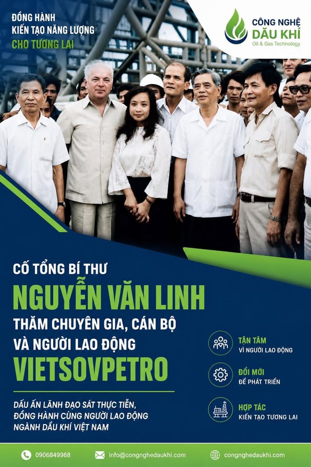 Cố Tổng Bí Thư Nguyễn Văn Linh Thăm Chuyên Gia, Cán Bộ Và Người Lao Động Vietsovpetro – Dấu Ấn Của Một Nhà Lãnh Đạo Luôn Sát Cánh Cùng Người Lao Động