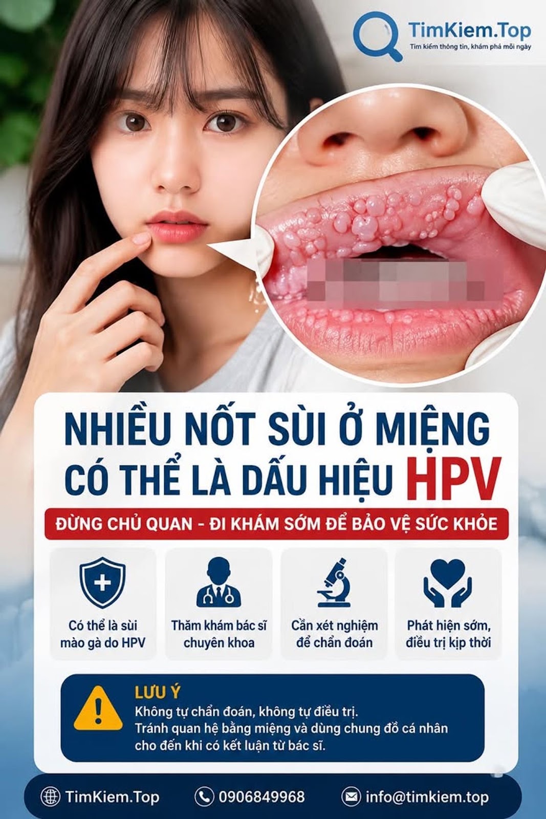 Hình ảnh nhiều nốt sùi ở niêm mạc môi có thể gợi ý sùi mào gà miệng nhưng cần khám chuyên khoa để xác định #SùiMàoGà #HPV #SứcKhỏe #DaLiễu #RăngHàmMặt #YTế #CảnhBáoSứcKhỏe