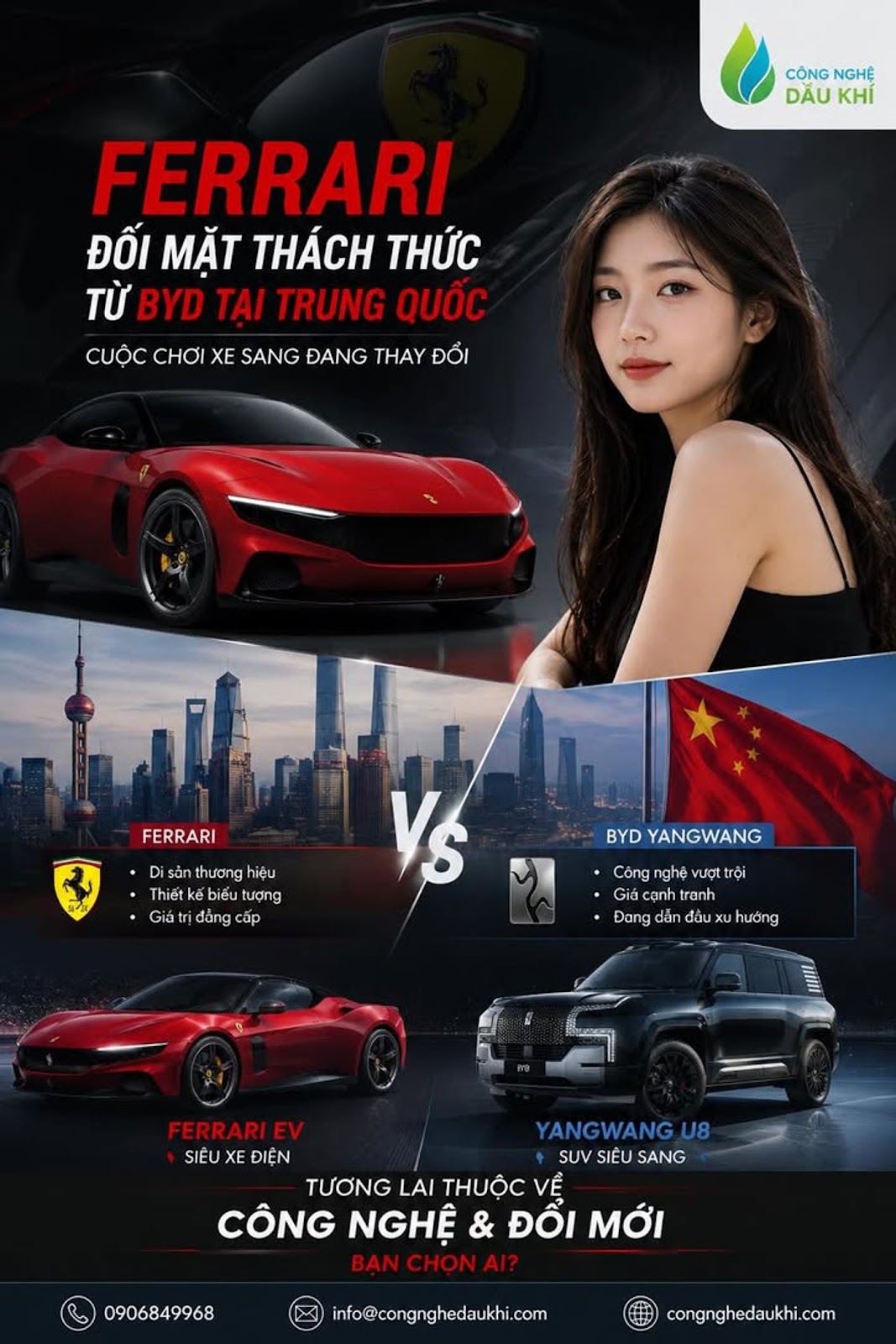 Ferrari Đặt Cược Tương Lai Tại Trung Quốc Nhưng BYD Đã Khiến Cuộc Chơi Xe Sang Thay Đổi Hoàn Toàn