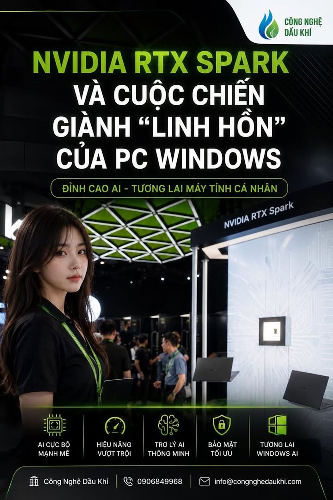 Nvidia RTX Spark và Cuộc Chiến Giành Quyền Kiểm Soát Kỷ Nguyên PC AI
#Nvidia #RT...