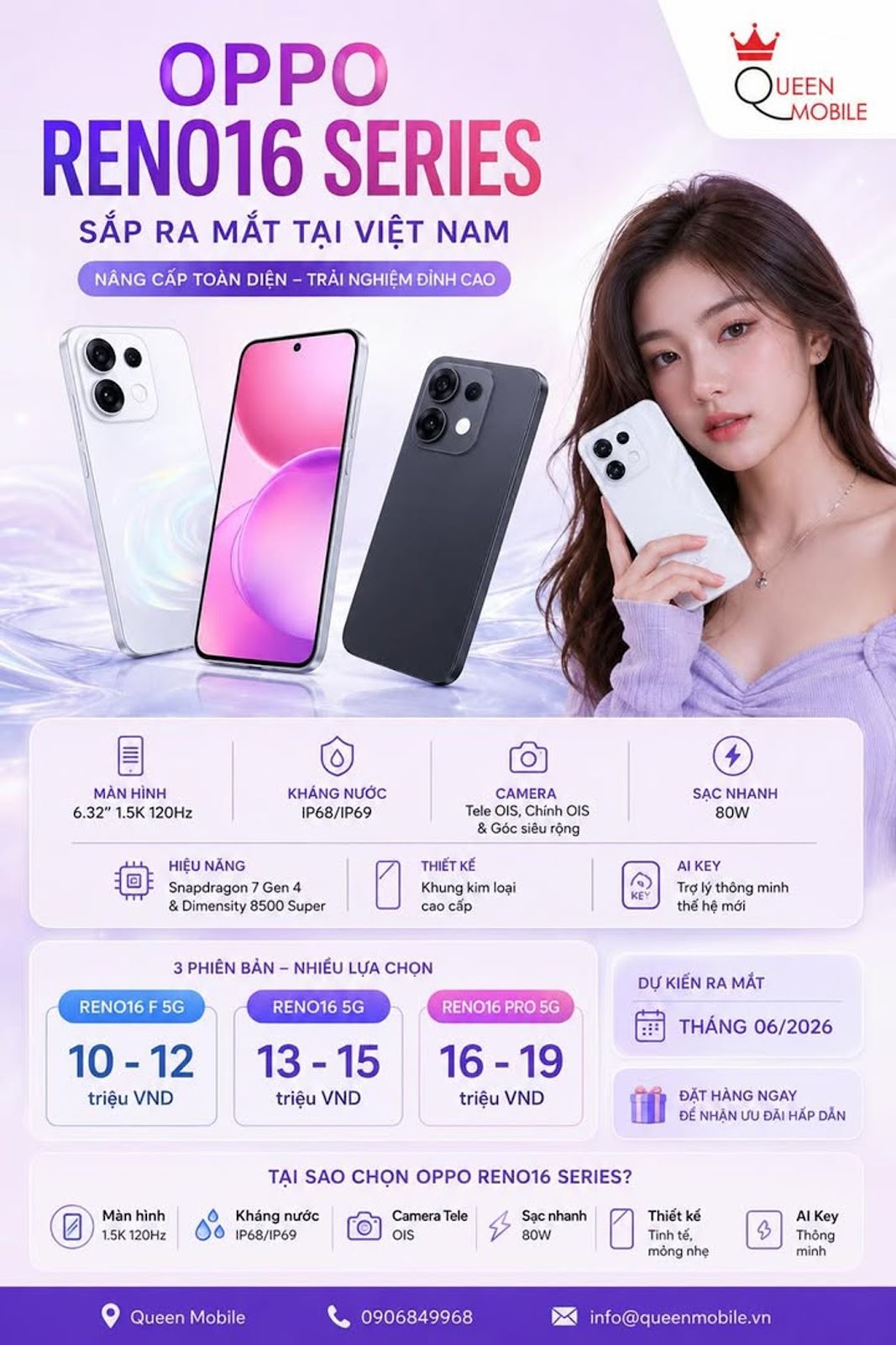 OPPO Reno16 Series Sắp Về Việt Nam, Liệu Có Đủ Sức Gây Áp Lực Lên Samsung Galaxy A56 Và Xiaomi 15 Lite?