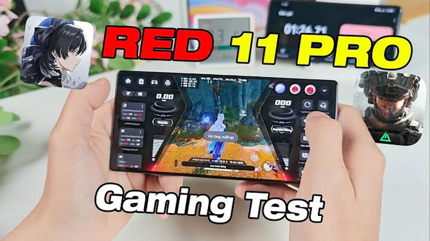 Test game Nặng RedMagic 11 Pro -  FPS Thẳng tắp theo đúng nghĩa đen, Bếp lò di đ...