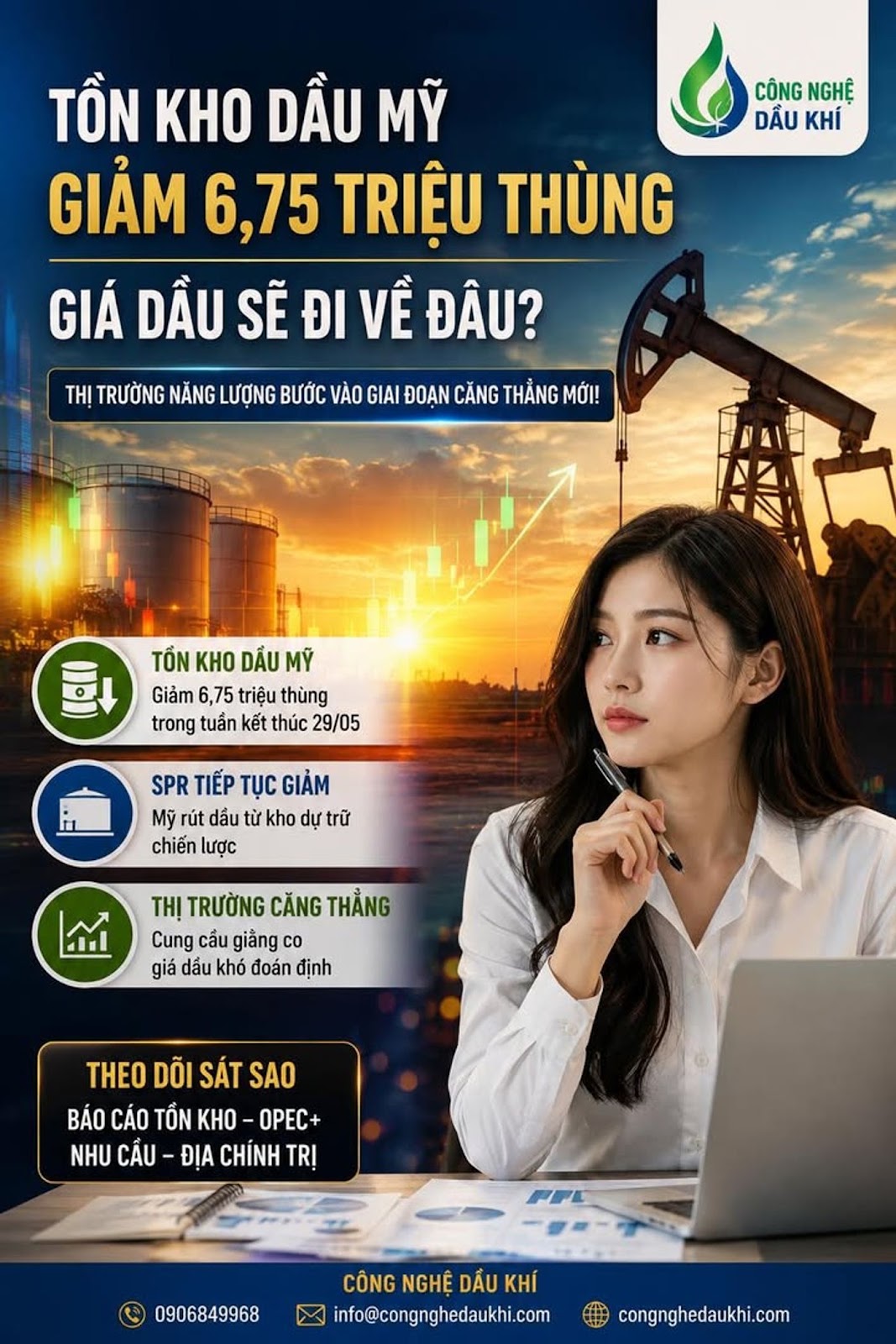 SỤT GIẢM 6,75 TRIỆU THÙNG DẦU CHỈ TRONG 1 TUẦN, THỊ TRƯỜNG NĂNG LƯỢNG TOÀN CẦU ĐANG BƯỚC VÀO GIAI ĐOẠN CĂNG THẲNG MỚI?