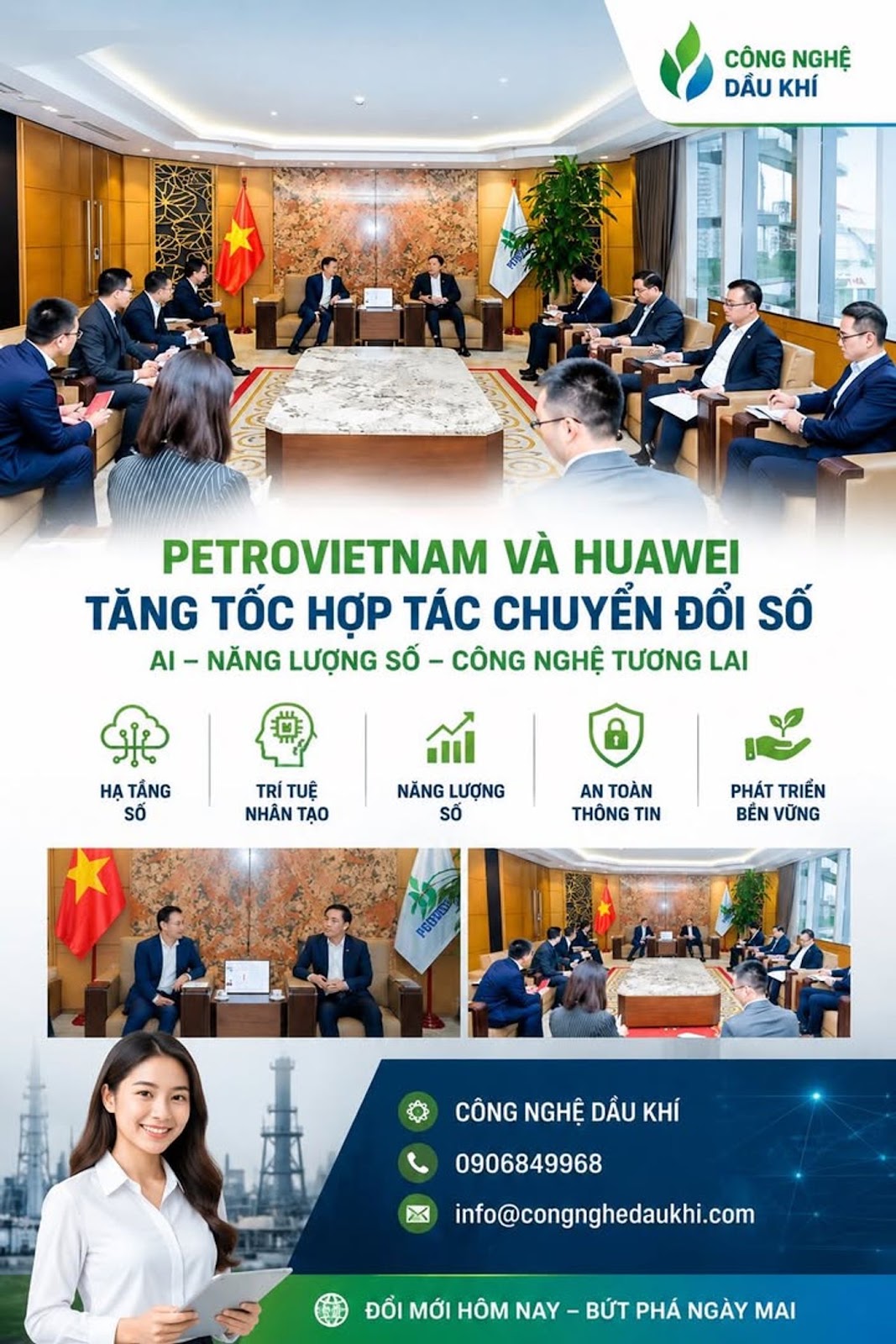 Petrovietnam Và Huawei Thúc Đẩy Hợp Tác AI, Chuyển Đổi Số Và Năng Lượng Số Hóa

...
