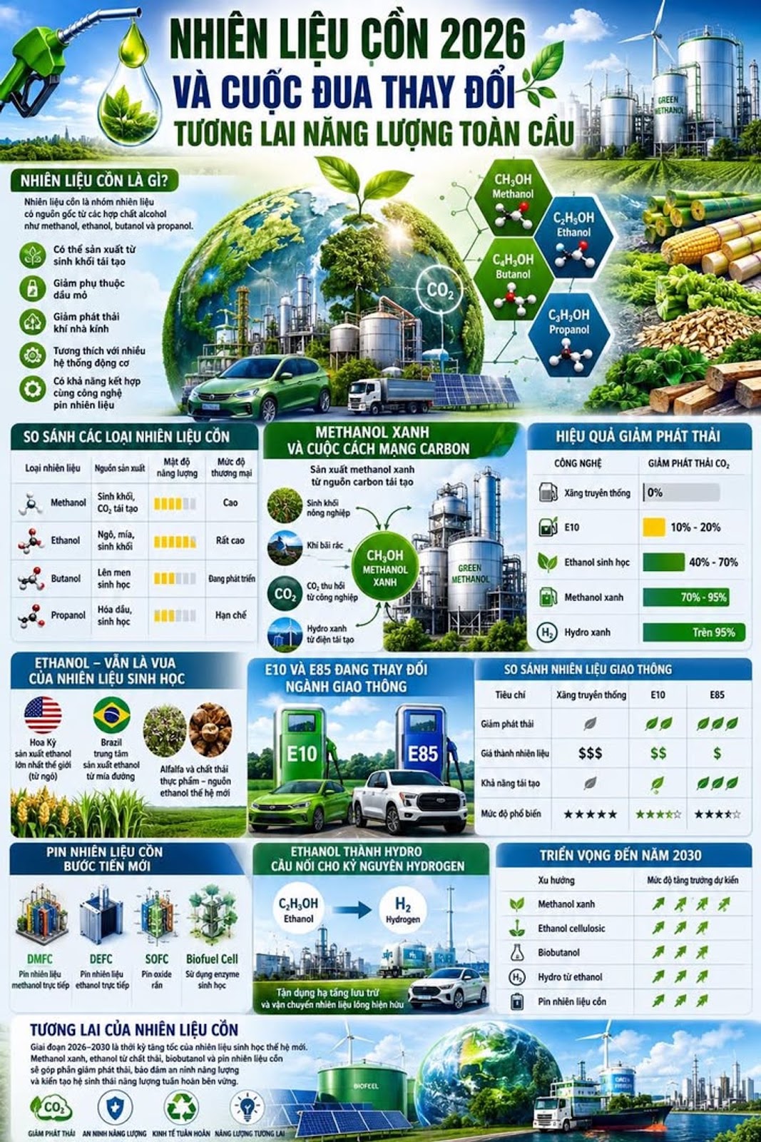 Nhiên Liệu Cồn 2026 Và Cuộc Đua Thay Đổi Tương Lai Năng Lượng Toàn Cầu

#CongNgh...