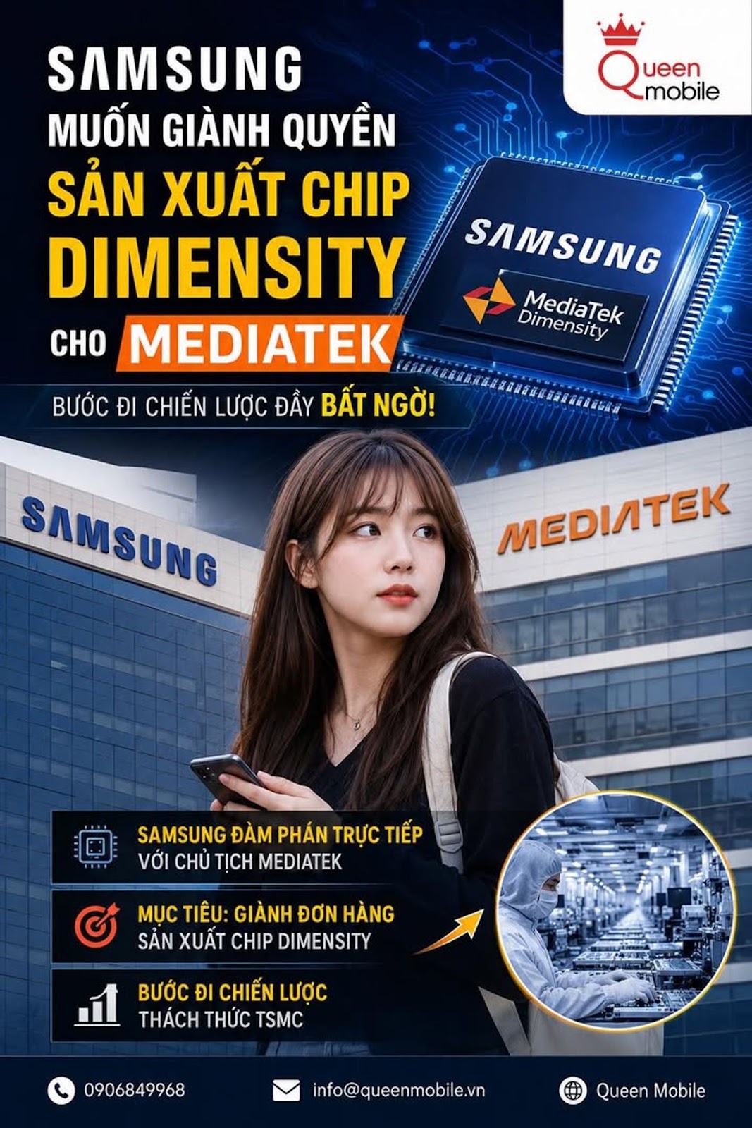 🔥 BẤT NGỜ 🔥 Samsung đang muốn “cướp” đơn hàng Dimensity khỏi tay TSMC 😲