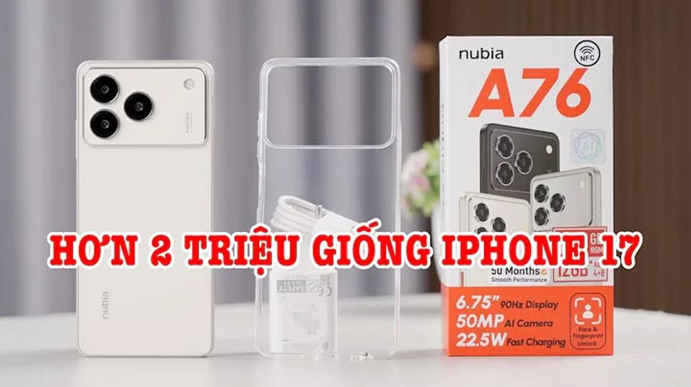 Mở hộp Nubia A76: Giống 