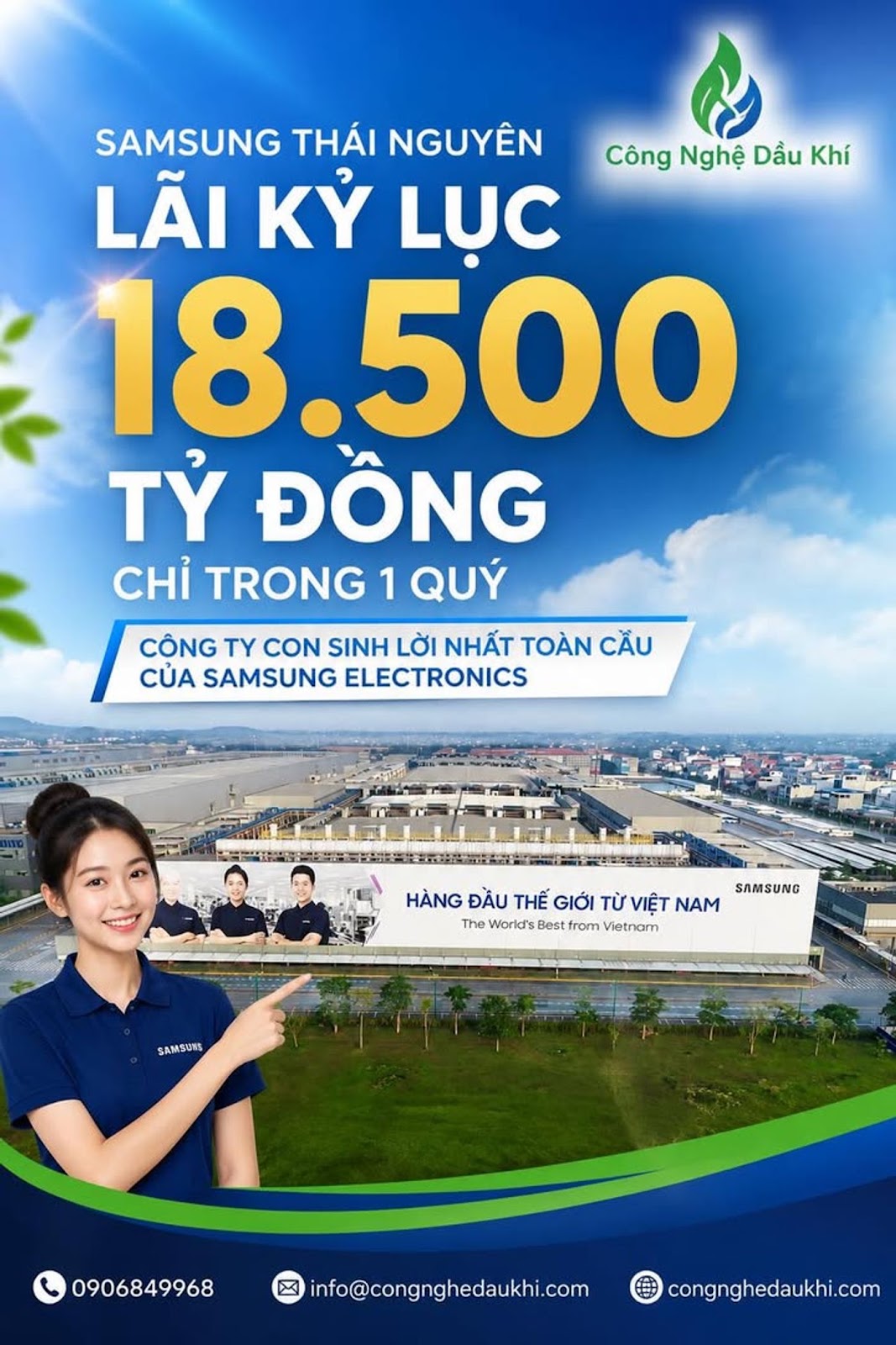 🔥 Samsung Thái Nguyên vừa tạo cú sốc toàn cầu khi lãi hơn 18.500 tỷ VND chỉ trong 1 quý và vượt cả nhiều “đại bản doanh” của Sam...