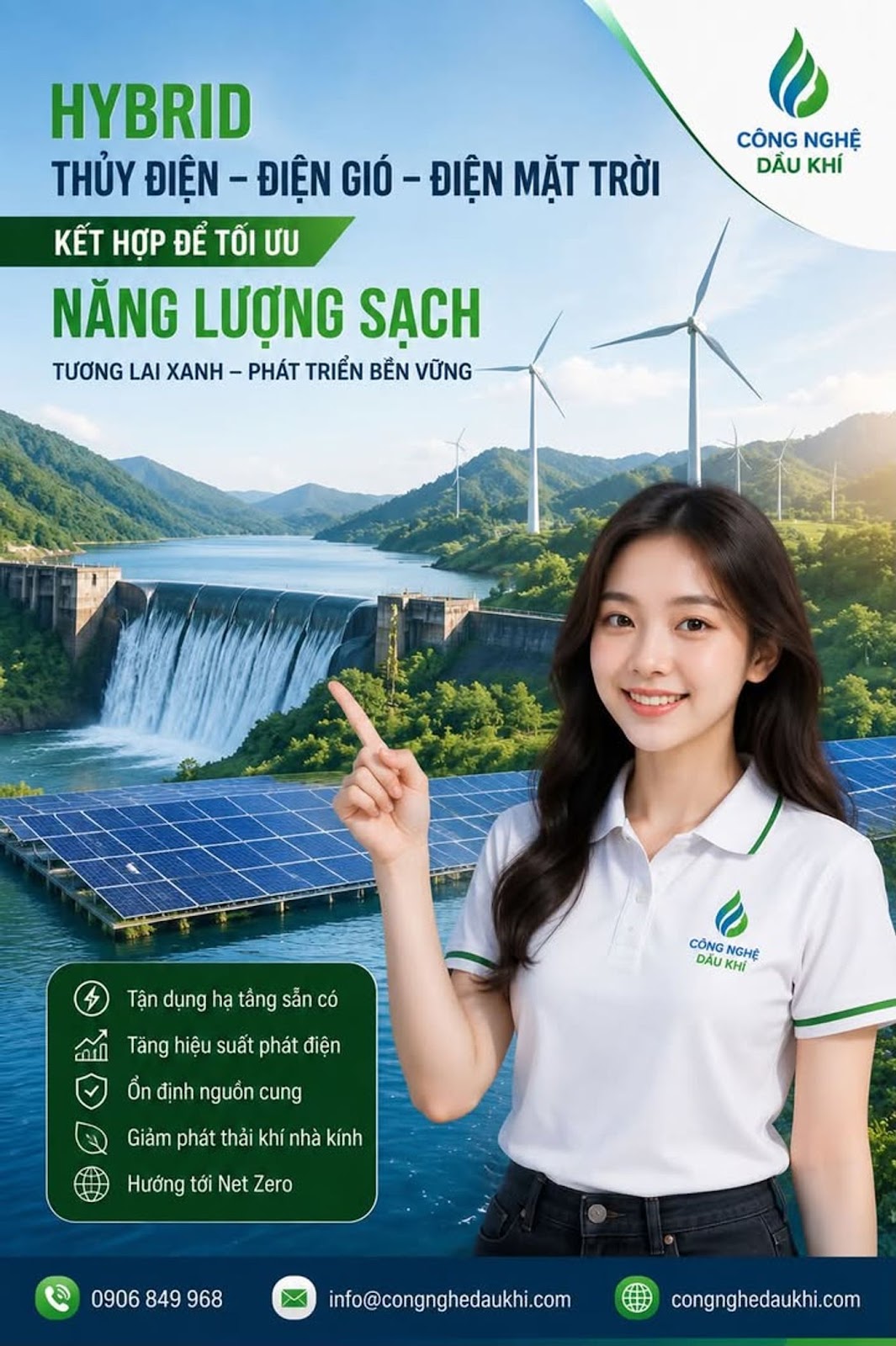 Tiềm năng bùng nổ điện gió và điện mặt trời kết hợp thủy điện mở ra kỷ nguyên năng lượng sạch mới #NăngLượngTáiTạo #ThủyĐiện #ĐiệnGió #ĐiệnMặtTrời #HybridEnergy #Ember #ChuyểnĐổiNăngLượng #NetZero #ĐiệnSạch #NăngLượng
