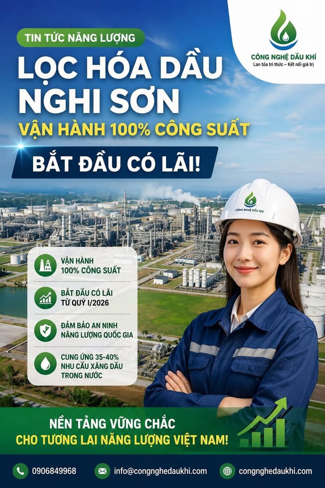 Lọc Hóa Dầu Nghi Sơn Vận Hành 100% Công Suất, Bắt Đầu Có Lãi Sau Nhiều Năm Thua ...