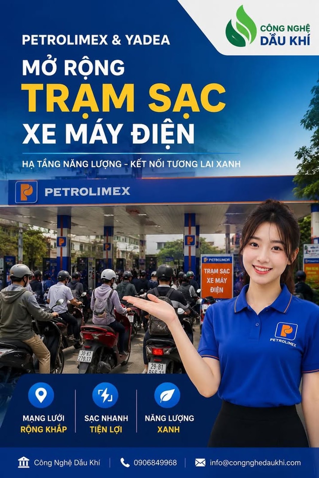 Petrolimex bắt tay YADEA Trung Quốc mở rộng trạm sạc xe máy điện tại Việt Nam
#P...