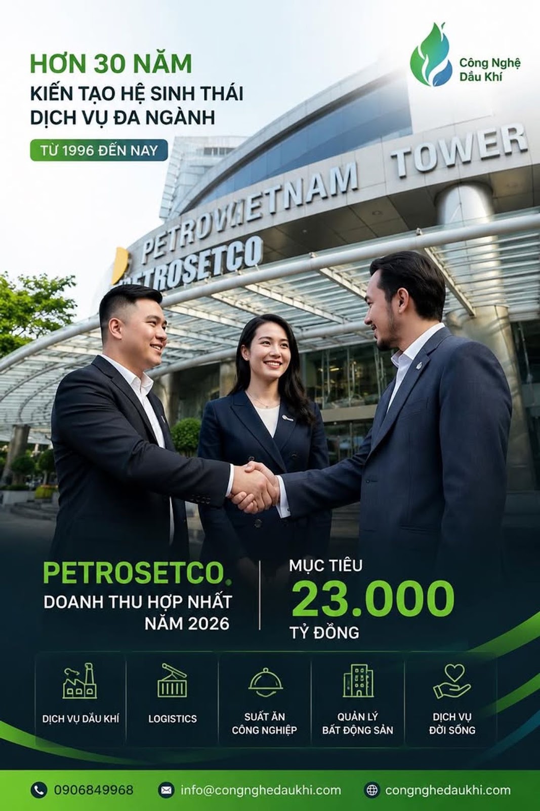 PETROSETCO TỪ DOANH NGHIỆP PHỤ TRỢ DẦU KHÍ ĐẾN HỆ SINH THÁI DỊCH VỤ DOANH THU 23.000 TỶ ĐỒNG
