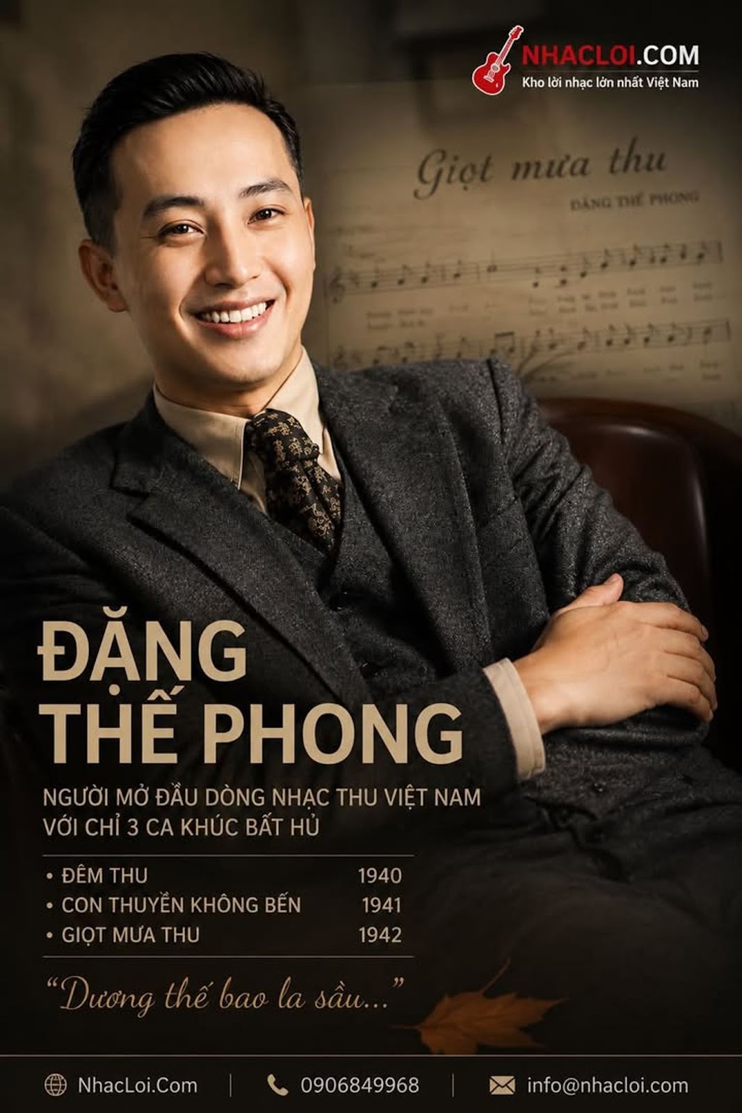 Đặng Thế Phong người mở đầu dòng nhạc thu Việt Nam với chỉ ba ca khúc bất hủ #ĐặngThếPhong #TânNhạcViệtNam #NhạcTiềnChiến #ConThuyềnKhôngBến #GiọtMưaThu #ĐêmThu #ÂmNhạcViệtNam #NamĐịnh #PhạmDuy #LêThương #VănCao