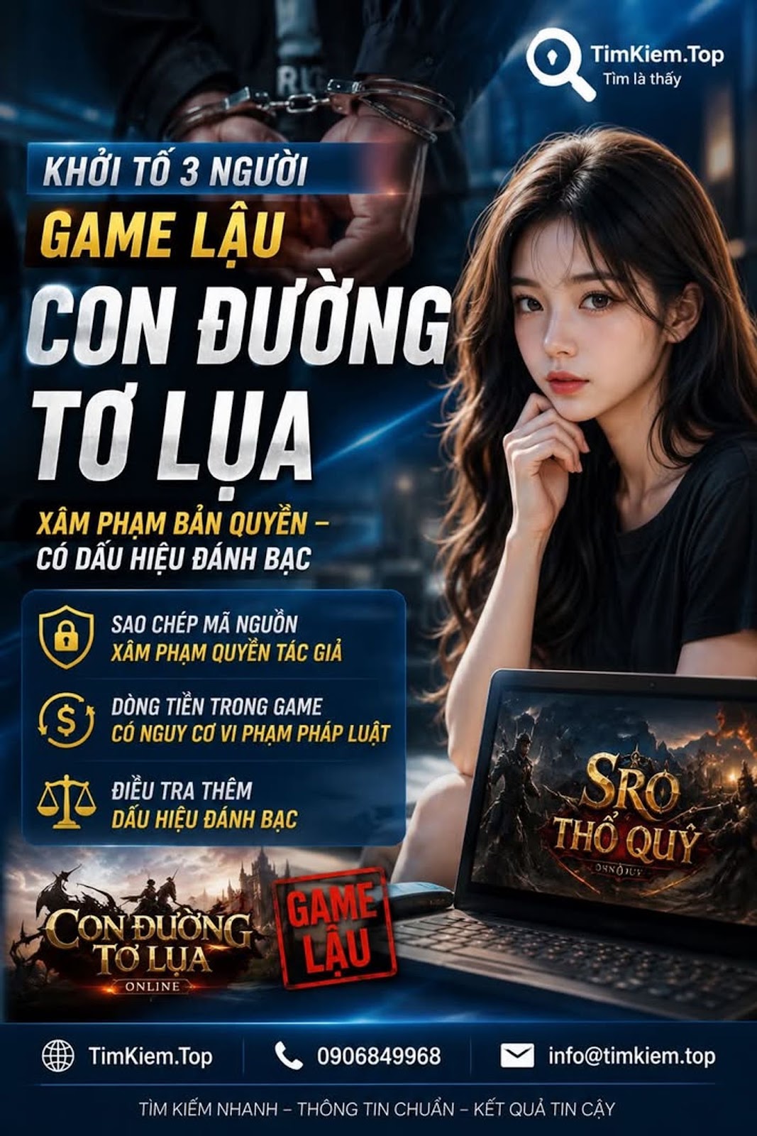 Khởi tố 3 người liên quan game lậu Con Đường Tơ Lụa, từ xâm phạm bản quyền đến dấu hiệu đánh bạc