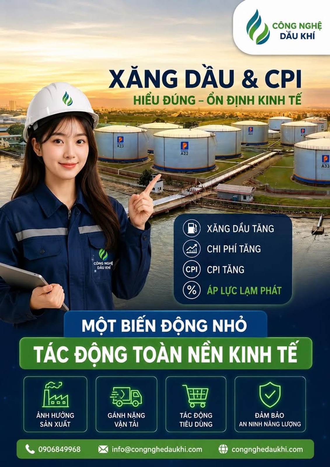 XĂNG DẦU VÀ CPI – MỘT BIẾN ĐỘNG NHỎ CÓ THỂ TẠO HIỆU ỨNG DOMINO CHO TOÀN BỘ NỀN KINH TẾ VIỆT NAM