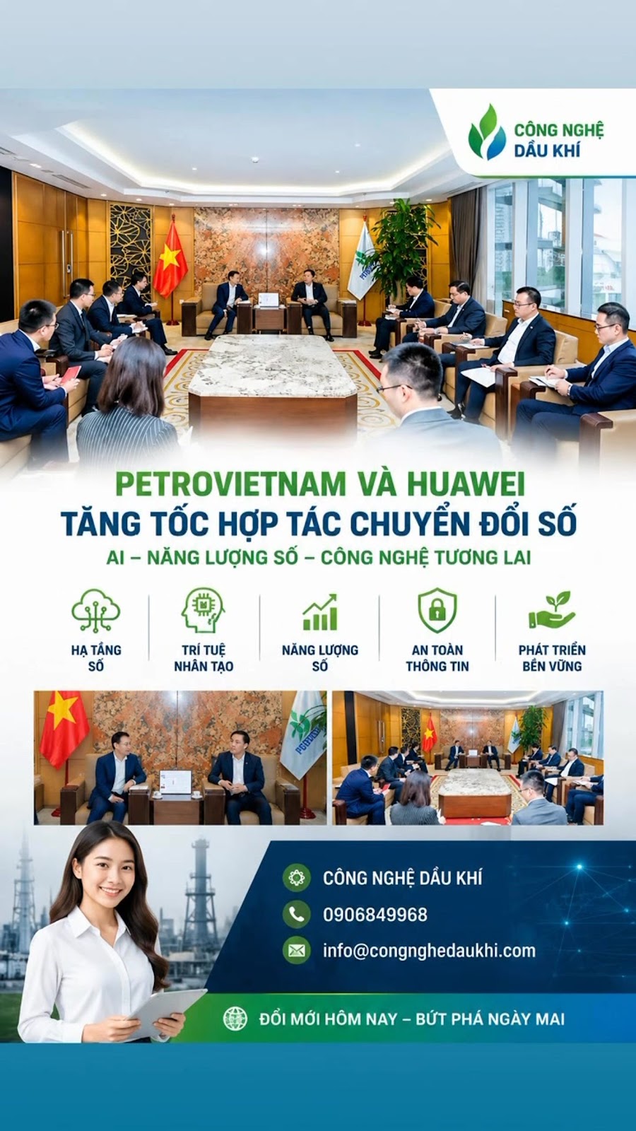 Petrovietnam Và Huawei Thúc Đẩy Hợp Tác AI, Chuyển Đổi Số Và Năng Lượng Số Hóa

...