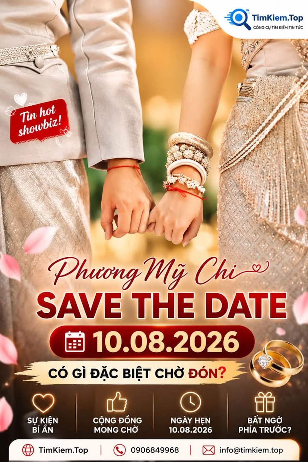 Trang phục trong ảnh gợi liên tưởng đến đám cưới Nam Á hay chỉ là lựa chọn nghệ thuật của ê-kíp #PhươngMỹChi #SaveTheDate #NamÁ #ẤnĐộ #Pakistan #ThờiTrangCưới #ShowbizViệt #GiảiTrí #ConceptNghệThuật