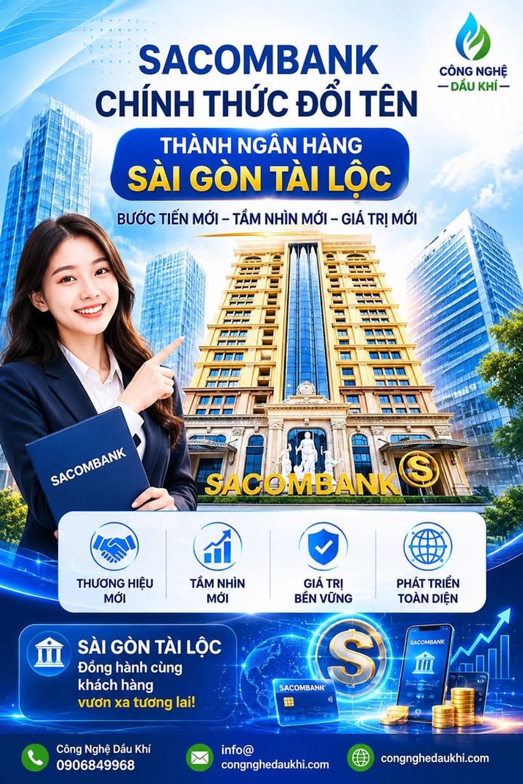 Sacombank chính thức đổi tên thành Ngân hàng Sài Gòn Tài Lộc
#Sacombank #SaiGonT...