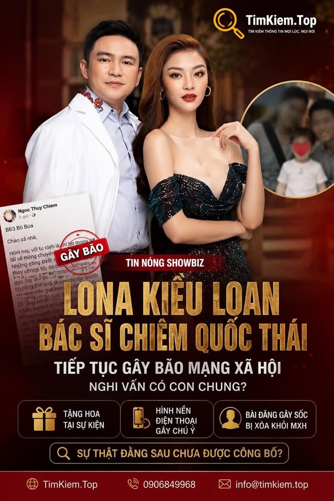 LONA KIỀU LOAN VÀ BÁC SĨ CHIÊM QUỐC THÁI TIẾP TỤC GÂY BÃO MẠNG XÃ HỘI
