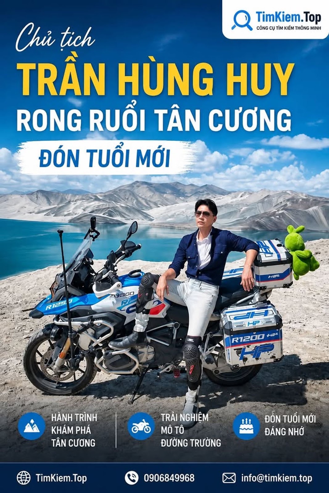 Chủ tịch ACB Trần Hùng Huy rong ruổi Tân Cương đón tuổi mới #TrầnHùngHuy #ACB #TânCương #DuLịch #Môtô #BMWMotorrad #DoanhNhân #NgôiSao #TinTức