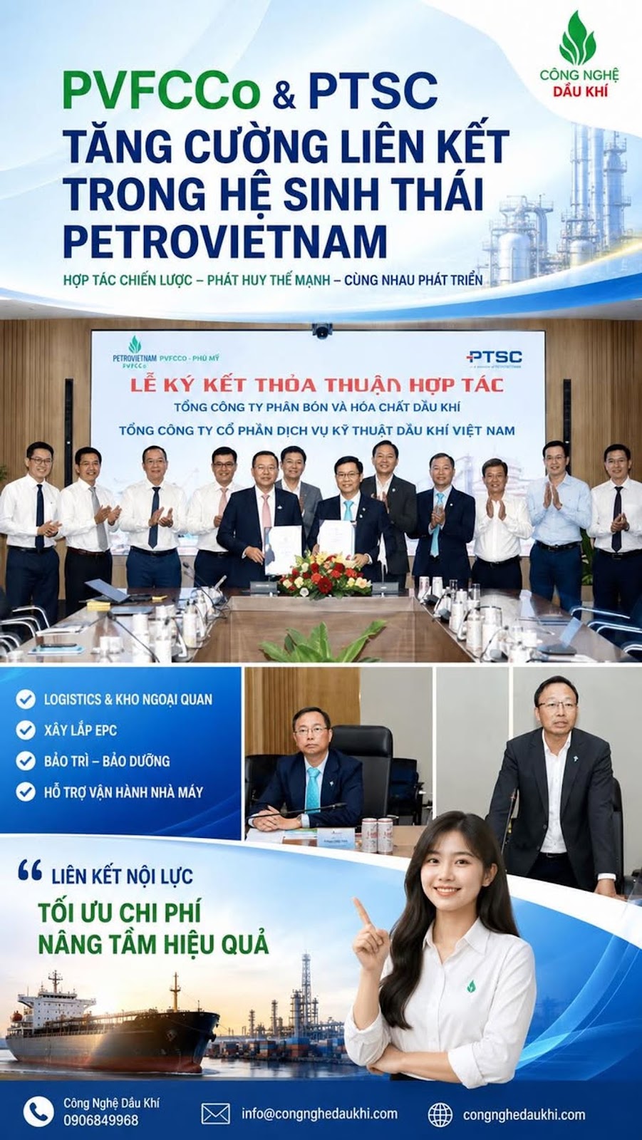 PVFCCo và PTSC Bắt Tay Chiến Lược Mở Rộng Hệ Sinh Thái Petrovietnam, Hướng Tới Trung Tâm Logistics Phân Bón Và Hóa Chất Quy Mô L...