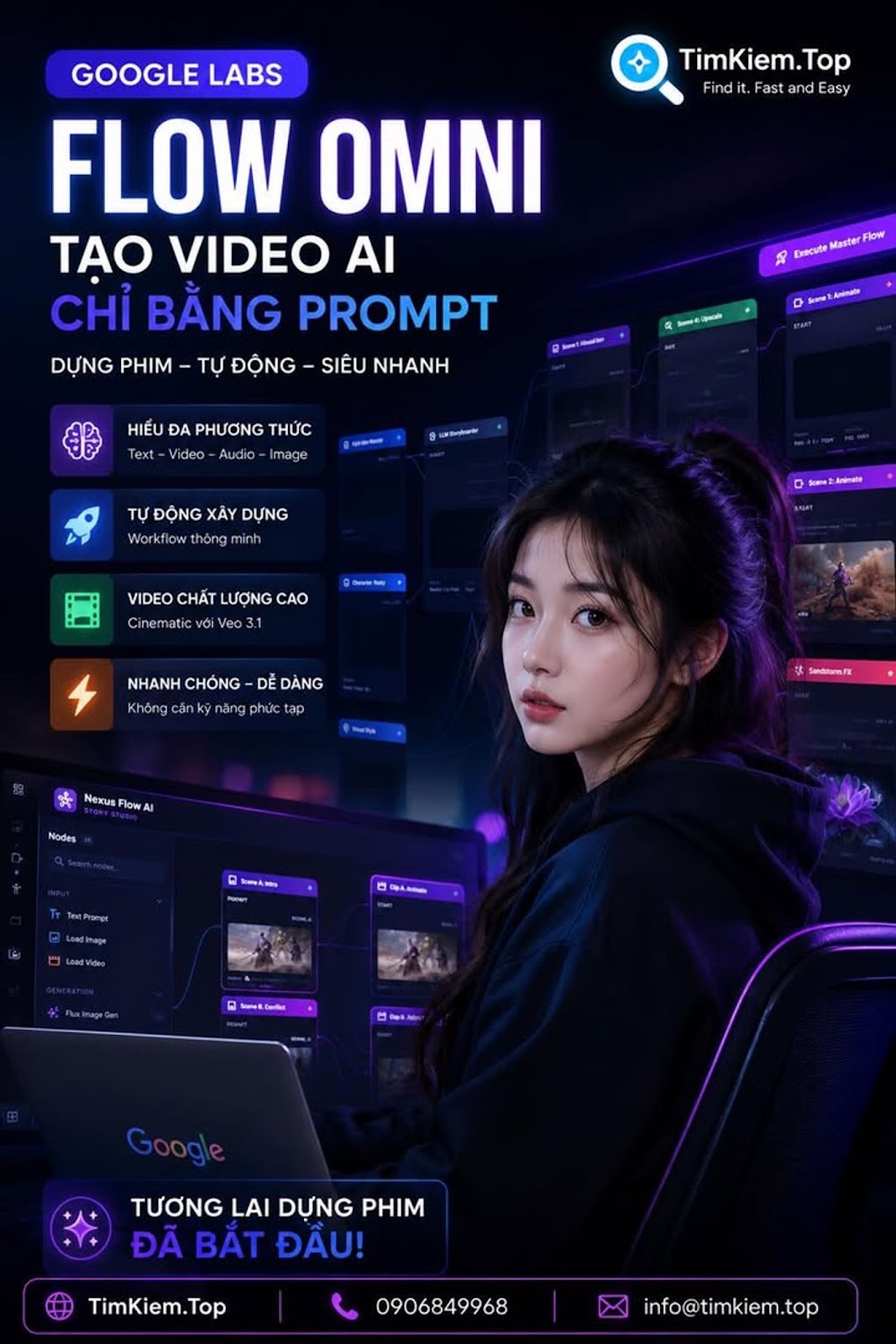 GOOGLE LABS FLOW OMNI ĐANG KHIẾN CẢ THỊ TRƯỜNG AI VIDEO “RUNG CHUYỂN” 🌿🤔