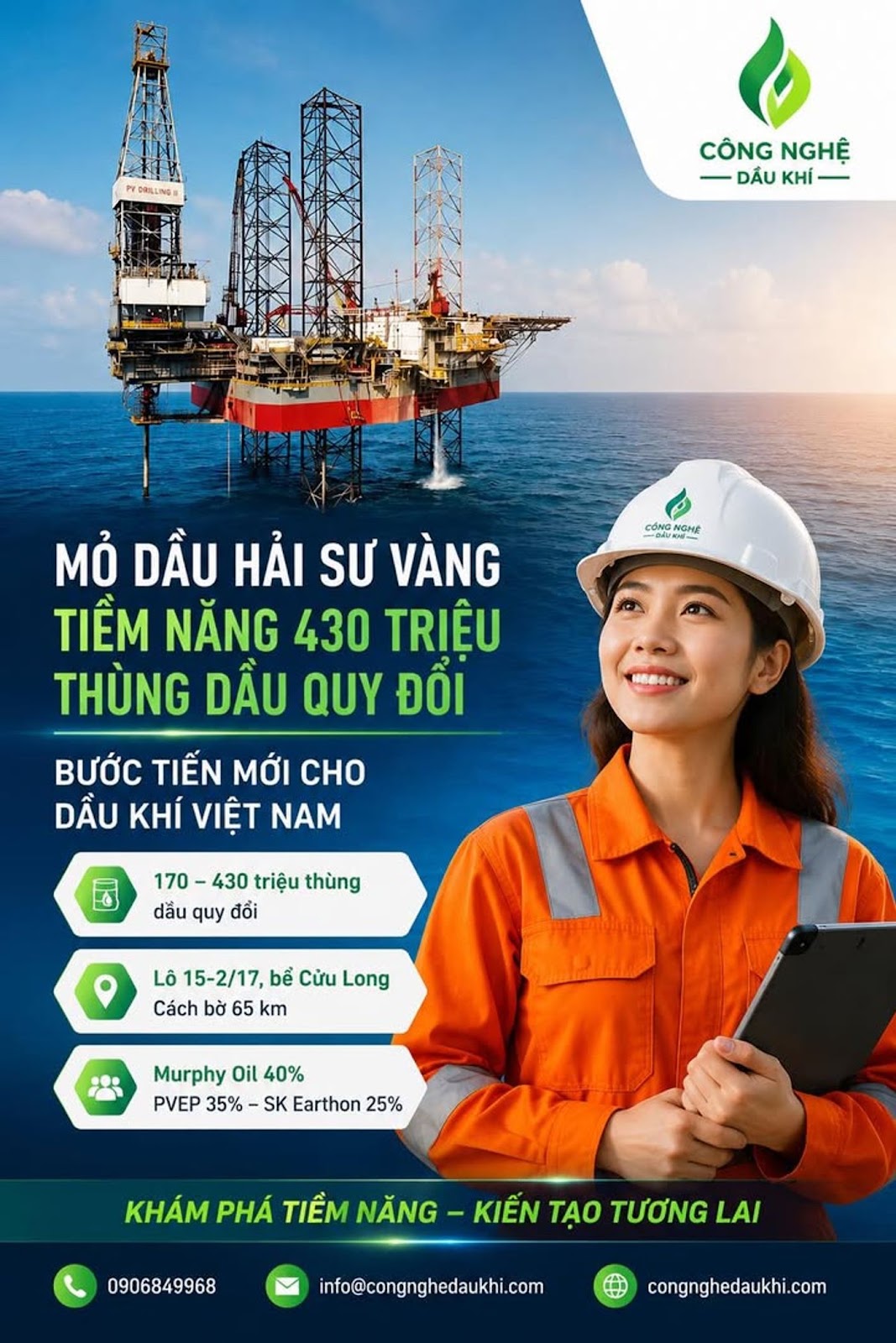 Murphy Oil Đề Xuất Cơ Chế Mới Sau Khi Phát Hiện Mỏ Dầu Tới 430 Triệu Thùng Ngoài Khơi Việt Nam
