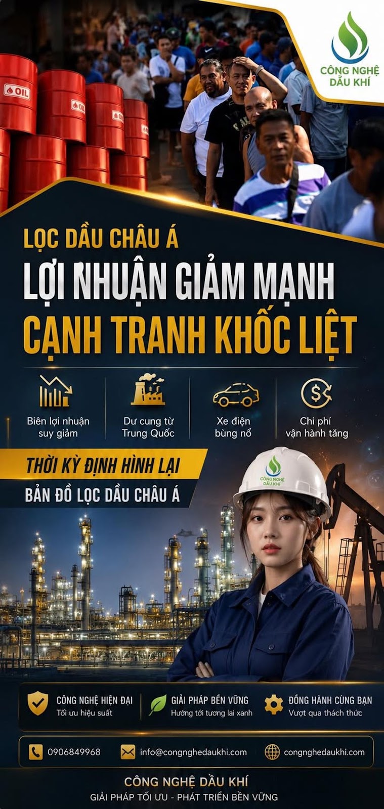 Lọc dầu châu Á bước vào “mùa sinh tồn” khi lợi nhuận lao dốc, nhà máy bắt đầu giảm công suất hàng loạt