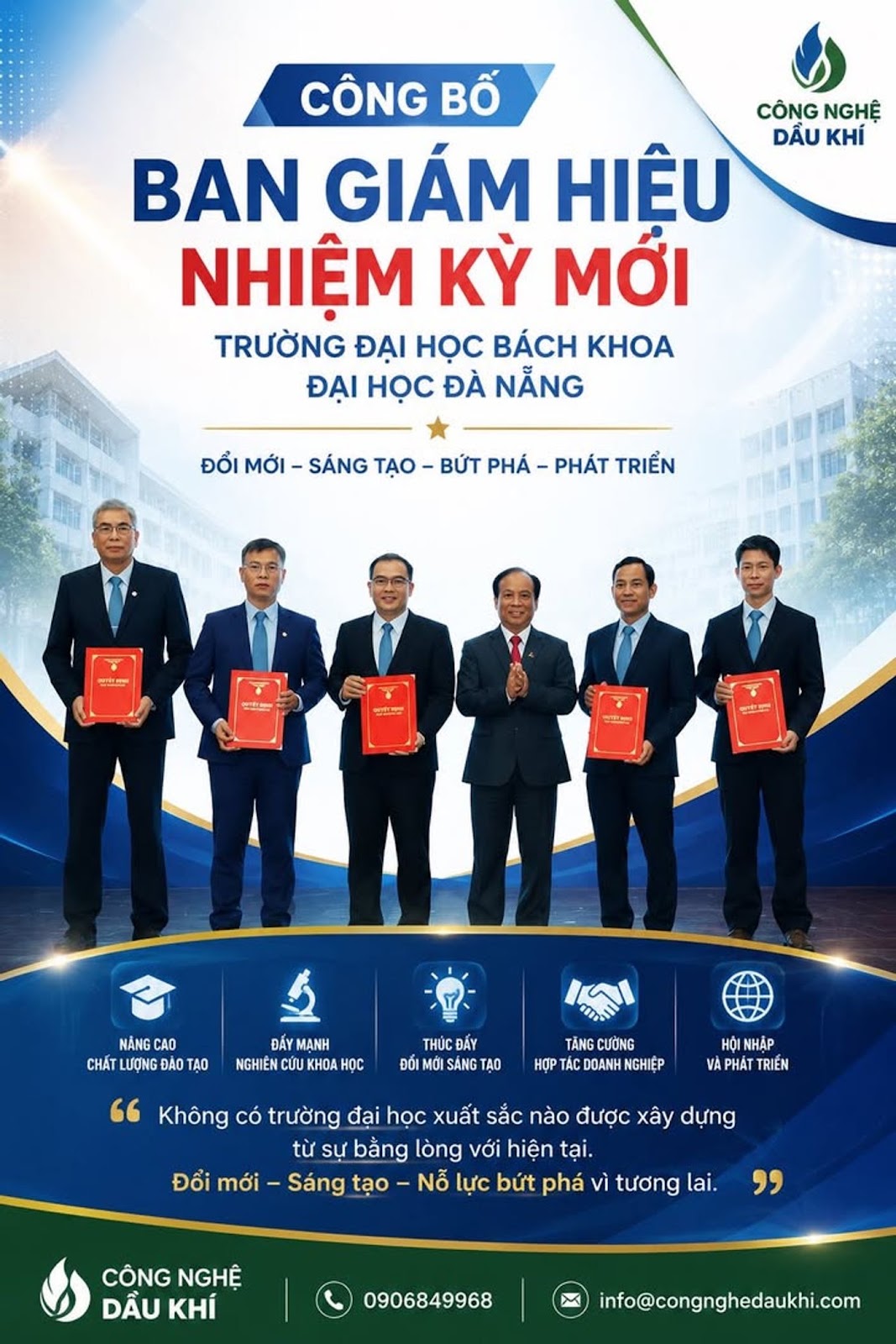 Đại Học Bách Khoa Đà Nẵng Bước Sang Kỷ Nguyên Lãnh Đạo Mới, PGS.TS Nguyễn Hữu Hiếu Chính Thức Giữ Chức Hiệu Trưởng