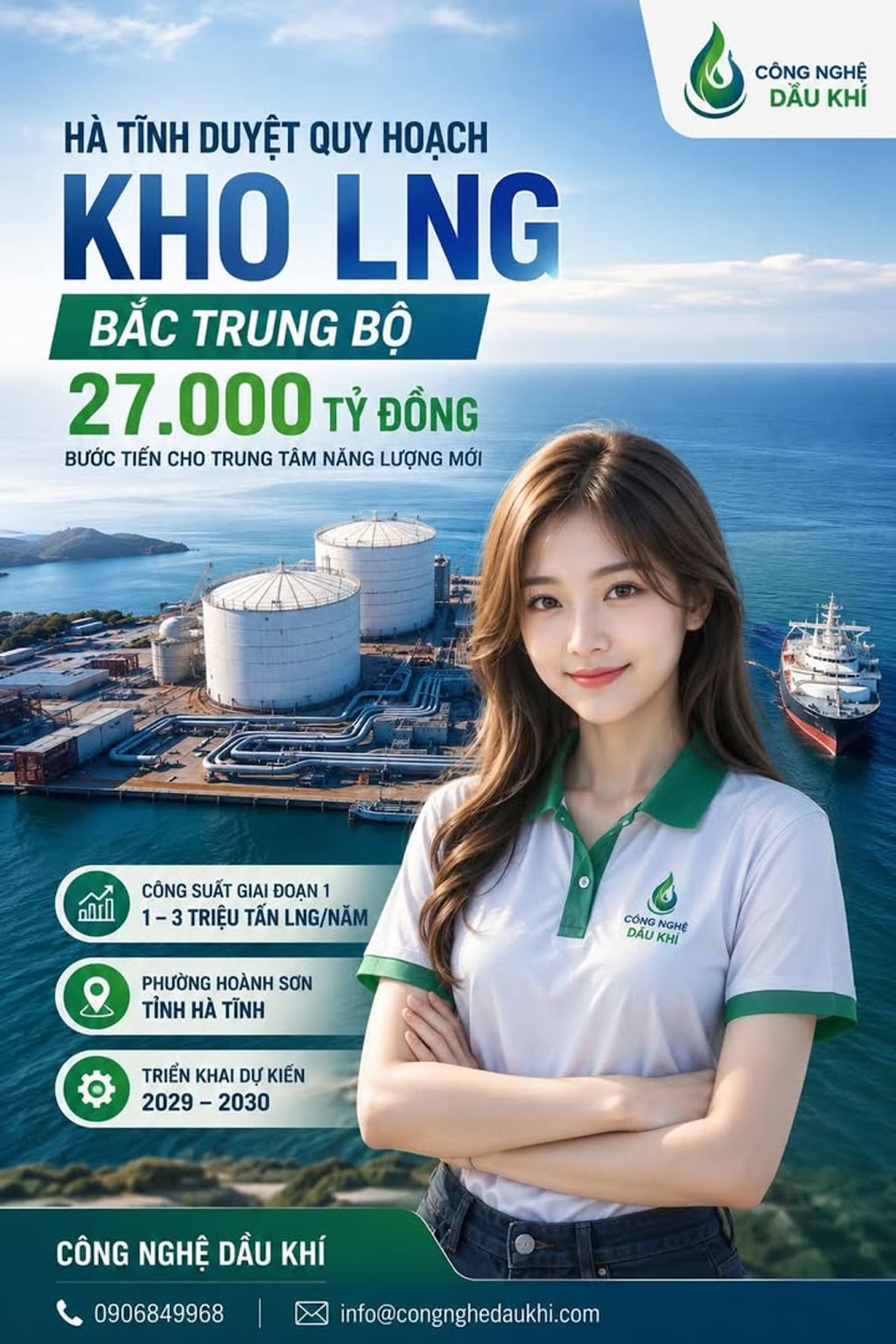Hà Tĩnh đẩy nhanh Kho LNG Vũng Áng gần 26.736 tỷ đồng, mắt xích mới trong trung tâm năng lượng Bắc Trung Bộ #HàTĩnh #VũngÁng #LNG #KhoLNG #PVGAS #NăngLượng #KhíThiênNhiênHóaLỏng #AnNinhNăngLượng #ĐiệnKhí #BắcTrungBộ #QuyHoạchĐiệnVIII #KhuKinhTếVũngÁng
