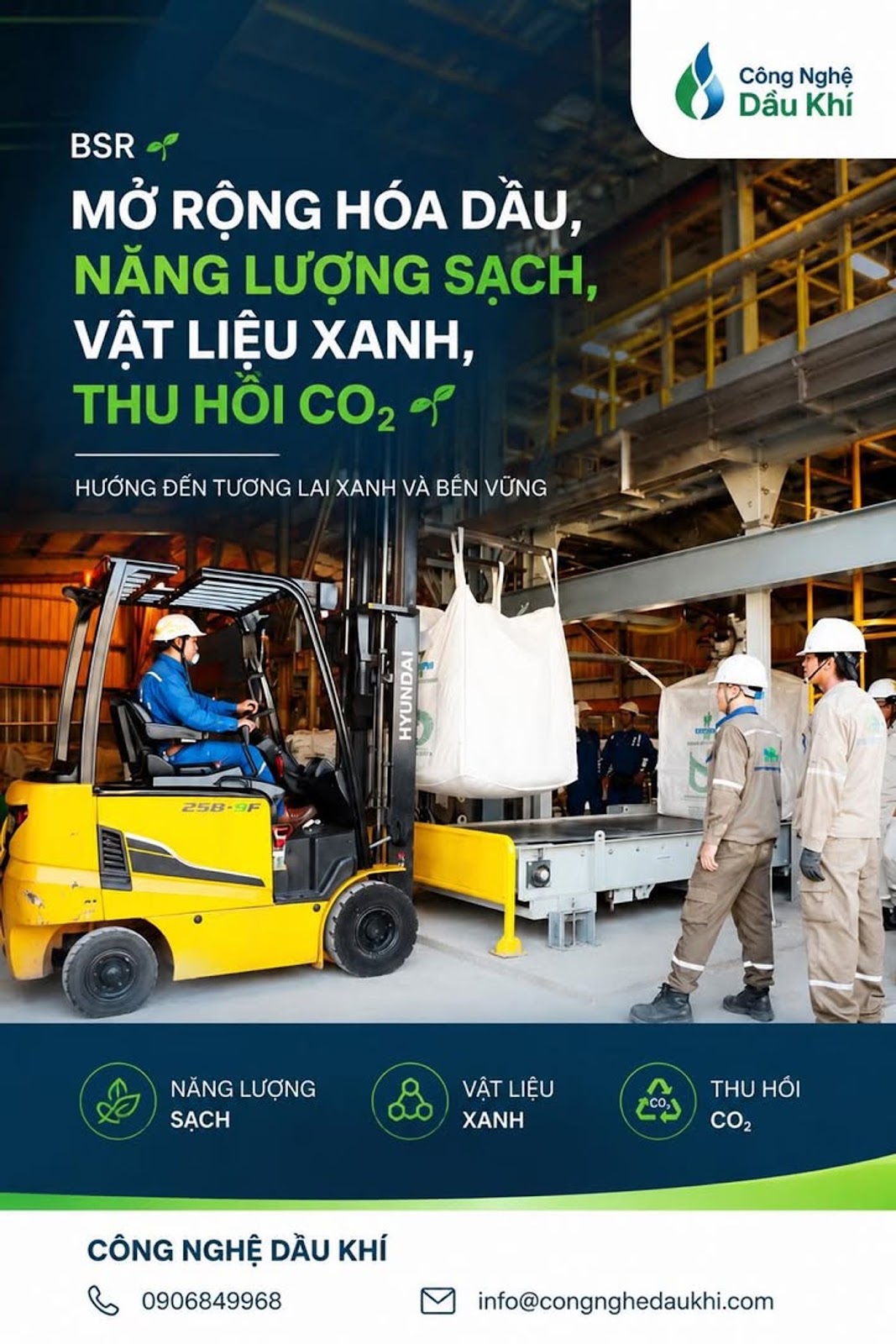 BSR tăng tốc hóa dầu và nhiên liệu xanh