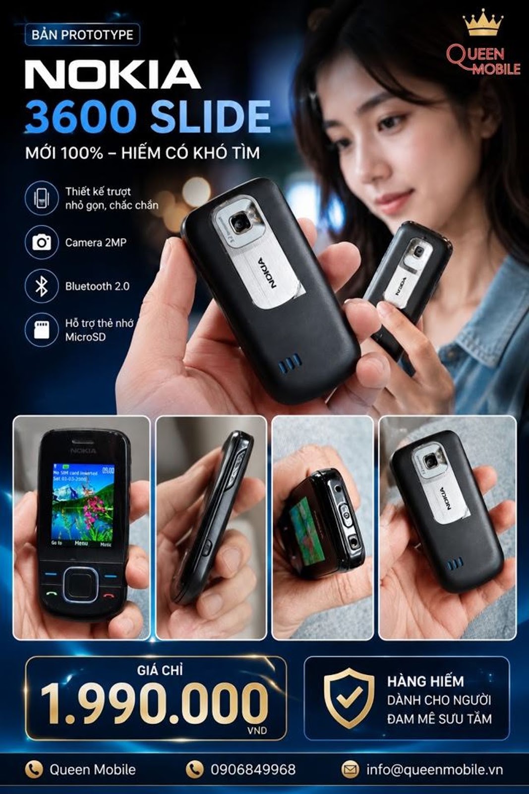 Nokia 3600 Slide bản Prototype mới 100% xuất hiện trên thị trường sưu tầm với giá khoảng 1.990.000 VND #Nokia3600Slide #Nokia #Prototype #ĐiệnThoạiCổ #ĐiệnThoạiSưuTầm #NokiaClassic #FeaturePhone #RetroPhone #SưuTầm #CôngNghệ