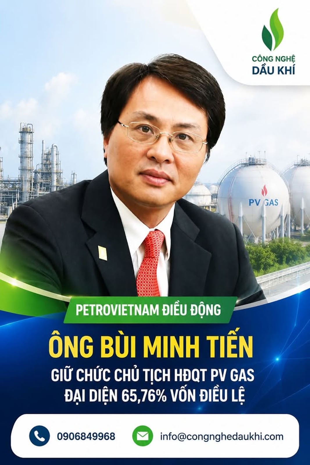 Petrovietnam đặt niềm tin vào ông Bùi Minh Tiến cho vị trí Chủ tịch HĐQT PV GAS, tiếp nối hành trình cống hiến nhiều năm cho ngành năng lượng quốc gia #Petrovietnam #PVGAS #BuiMinhTien #GAS #NangLuong #DauKhi #DoanhNghiep #QuanTri #ChungKhoan