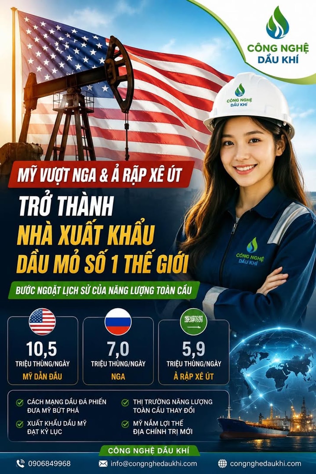 Mỹ Chính Thức Vượt Nga Và Ả Rập Xê Út, Trở Thành Cường Quốc Xuất Khẩu Dầu Mỏ Số 1 Thế Giới