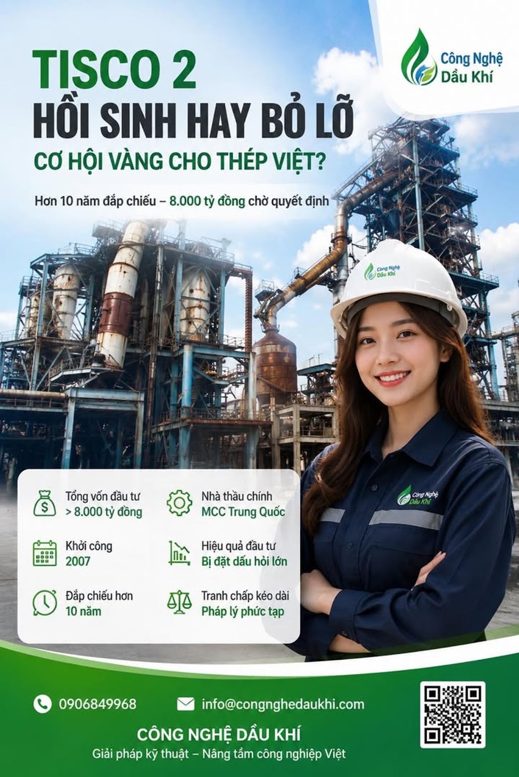 NHÀ MÁY GANG THÉP THÁI NGUYÊN VÀ “VẾT SẸO” 8.000 TỶ ĐỒNG SAU HƠN 10 NĂM ĐẮP CHIẾU