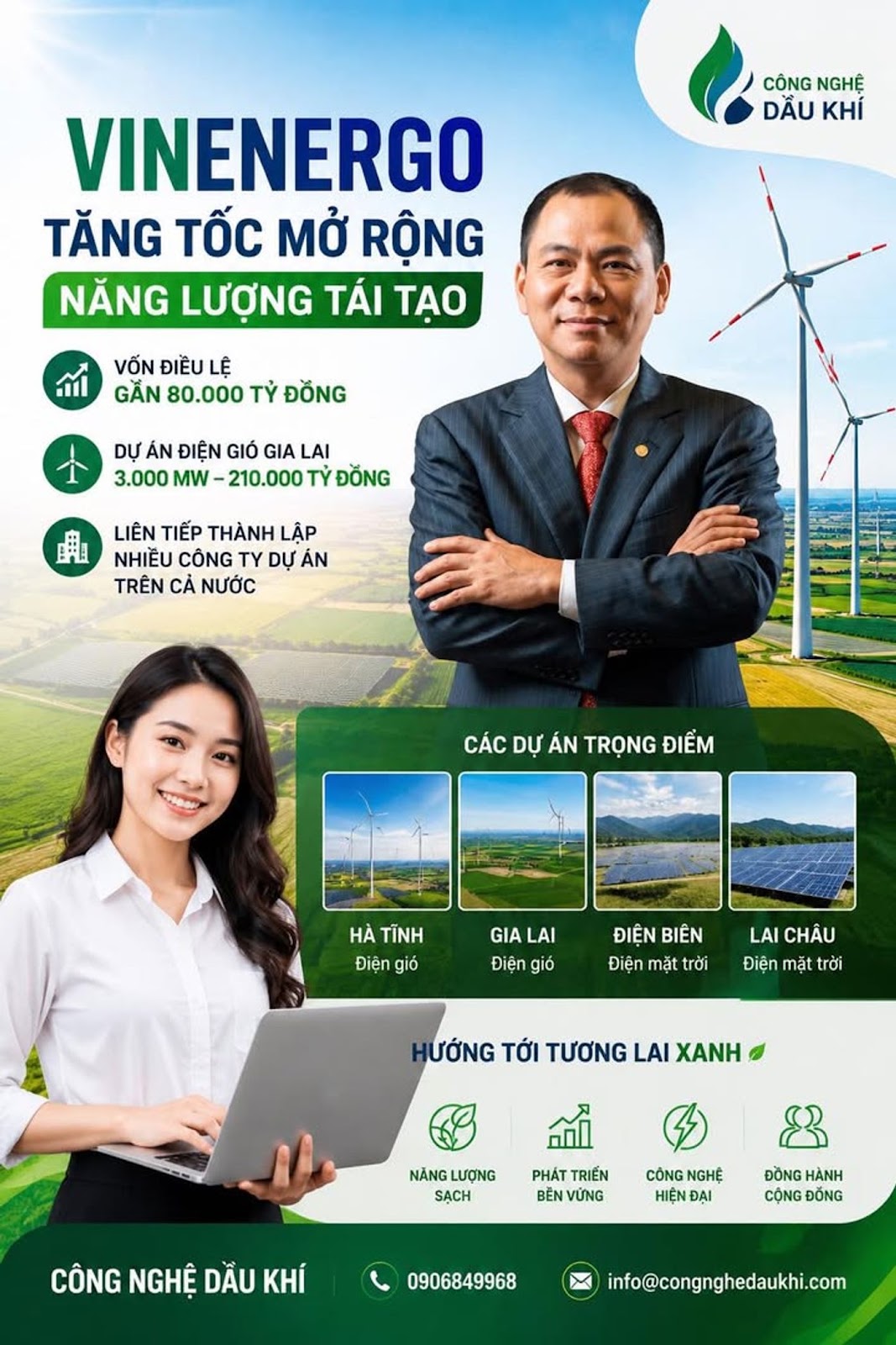 VINENERGO VÀ THAM VỌNG 100 GW NĂNG LƯỢNG TÁI TẠO, VINGROUP ĐANG TẠO RA “GÃ KHỔNG LỒ NĂNG LƯỢNG” MỚI CỦA VIỆT NAM?
